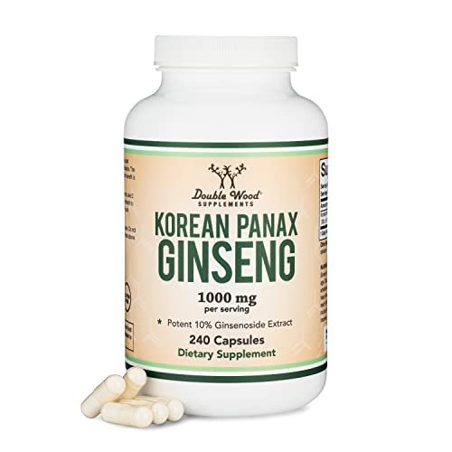 Ginseng Capsules (Korean Red Ginseng Extract, Panax Ginseng 10% Ginsenosides) - NutriGlobal