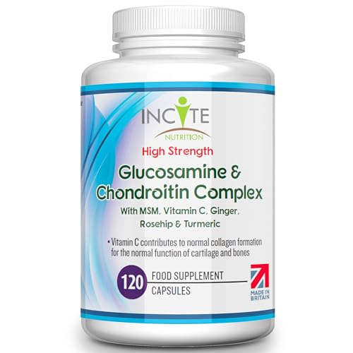 Glucosamine and Chondroitin High Strength Complex with MSM, Vitamin C, Ginge - NutriGlobal
