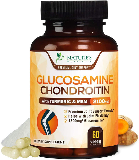 Glucosamine Chondroitin MSM Complex - Joint Support Supplement Turmeric & Boswellia - NutriGlobal