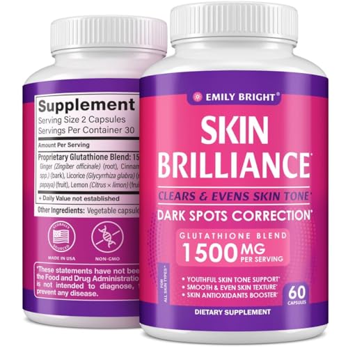 Glutathione Capsules - 1,500mcg Glutathione Supplement - Skin Tone Enhancer - Targets - NutriGlobal