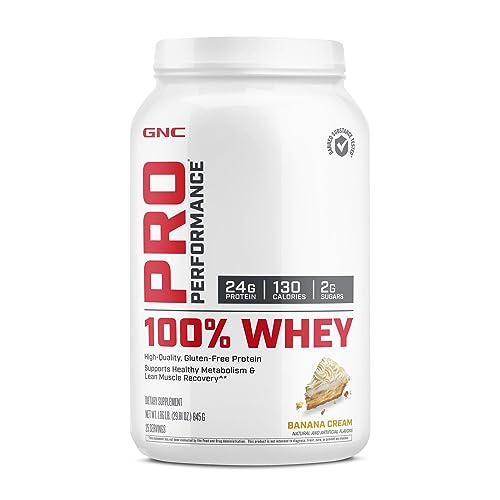 GNC Pro Performance 100 Whey Protein - Banana Cream 1.86 lbs. - NutriGlobal
