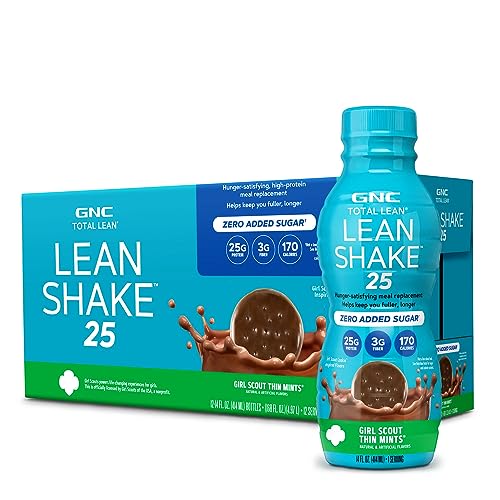GNC Total Lean | Lean Shake 25, To Go Bottles | Low-Carb Protein Shake to Improve Weight - NutriGlobal