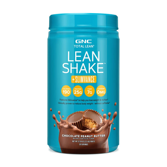 GNC Total Lean Shake + Slimvance | Caffeine Free Protein Powder, Helps Reduce Body - NutriGlobal