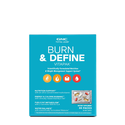 GNC Total Lean Total Lean Burn & Define VitaPak - 30 Vitapaks - NutriGlobal