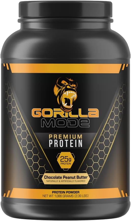 Gorilla Mode Premium Protein - Chocolate Peanut Butter / 24 Grams of Protein/Recover - NutriGlobal