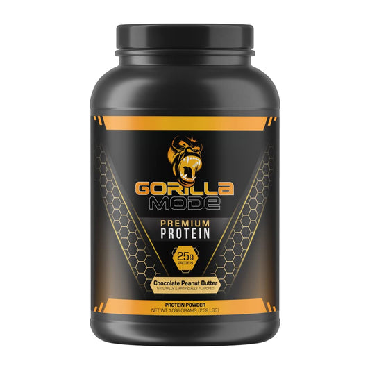 Gorilla Mode Premium Whey Protein - Chocolate Peanut Butter / 25 Grams of Whey - NutriGlobal