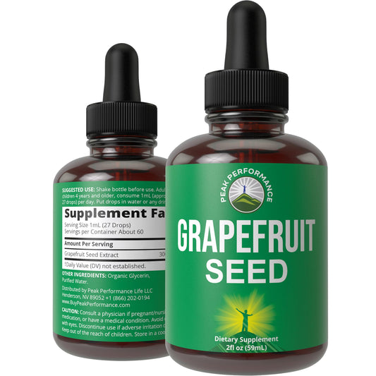 Grapefruit Seed Extract Liquid Drops Supplement. Vegan GSE Grapefruit Seed Extract for Women and Men. Zero Sugar, Non Bitter. for Immune, Digestive Support. Gluten Free Oil. Take Orally - NutriGlobal