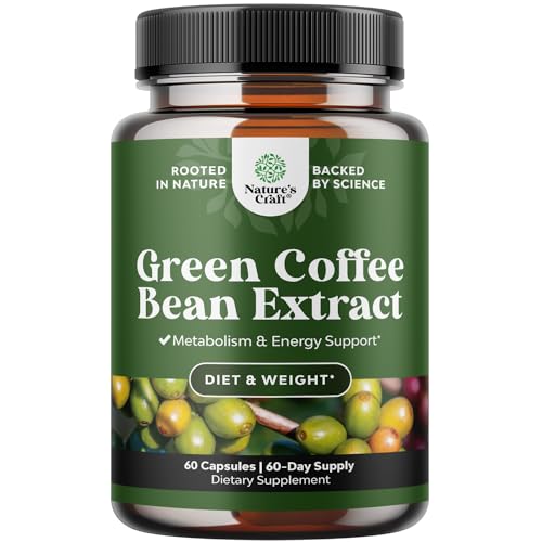 Green Coffee Bean Extract for Weight Loss Dietary Supplement Maximum Strength Vitamins - NutriGlobal