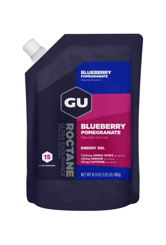 GU Energy Roctane Ultra Endurance Energy Gel, 15 Servings, Blueberry - NutriGlobal