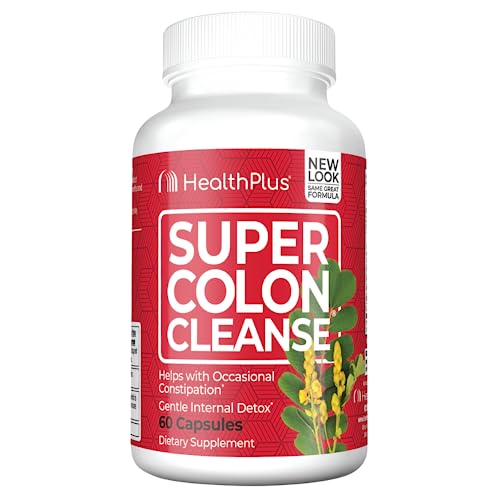 Health Plus Super Colon Cleanse Digestive Support | Constipation Relief to Reduce Bloating - NutriGlobal