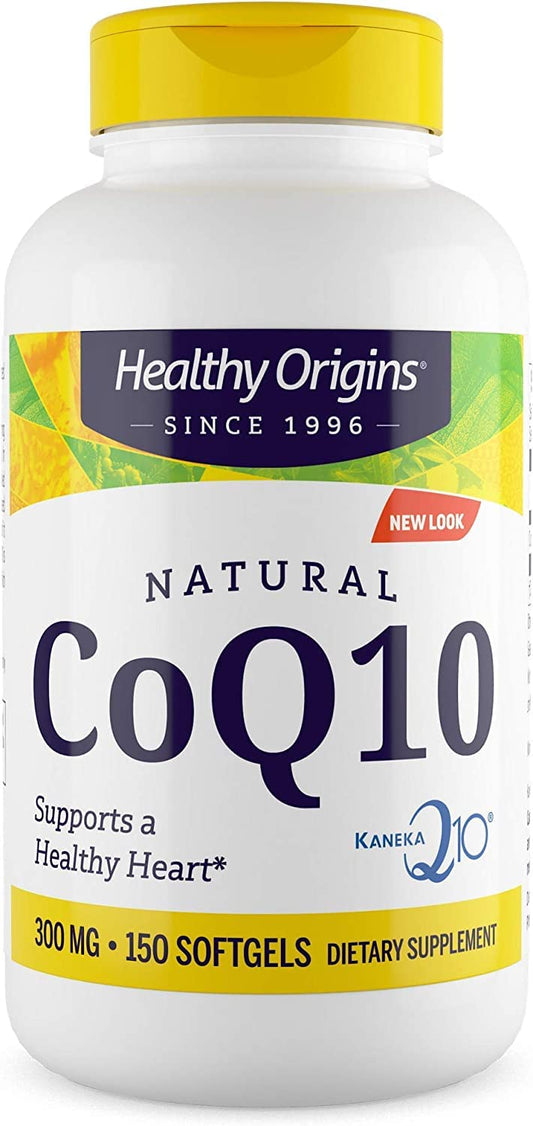Healthy Origins CoQ10 (Kaneka Q10), 300 mg - Heart Health & Energy Supplement - NutriGlobal