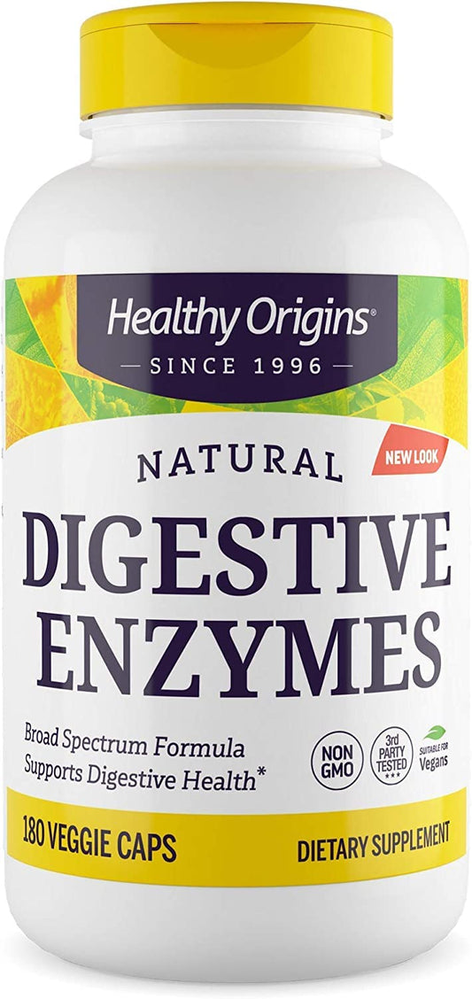 Healthy Origins Digestive Enzymes (NEC) Broad Spectrum - with Protease - NutriGlobal