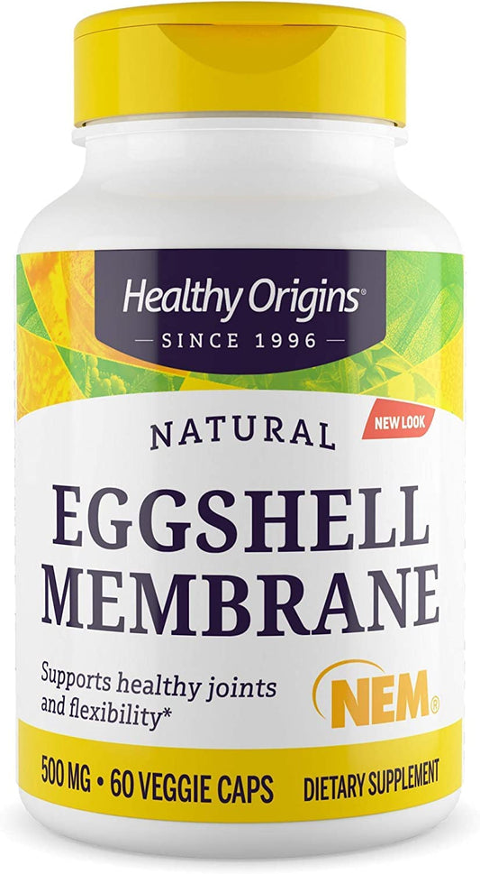Healthy Origins Eggshell Membrane (NEM), 500 mg - Natural Collagen and Joint Support - NutriGlobal