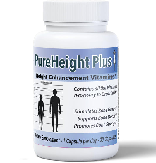Height Growth Vitamins Grow Taller - Increase Bone Strength Bone Density Bone Growth - NutriGlobal