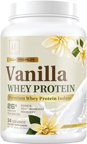 Hello Lovely! Whey Protein Powder, Vanilla Flavored Whey Isolate with 26g Protein - NutriGlobal