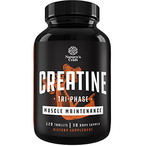 High Strength Tri Phase Creatine Pills - Muscle Mass Gainer and Muscle Recovery Creatine - NutriGlobal