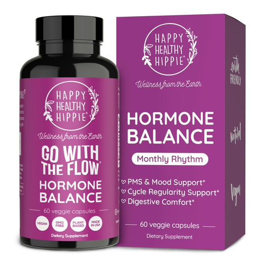 Hormone Balance for Women – PMS Support Supplement, Menopause & Perimenopause | Bloating Relief, Menstrual Cramp, Mood, PMDD | Chasteberry Supplements, Black Cohosh, Dong Quai | Vegan, Non-GMO, 60 Ct - NutriGlobal