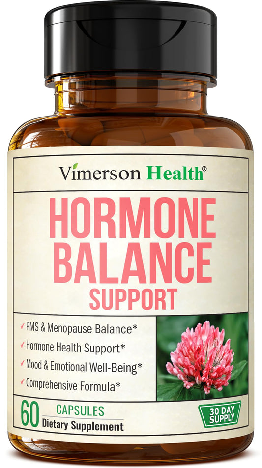 Hormone Harmony for Women with Black Cohosh, Dong Quai & Red Clover – Natural Hormone Balance for Women of All Ages – Supports PMS, Menopause & Mood – Women’s Hormone Balance Supplement – 60 Capsules - NutriGlobal