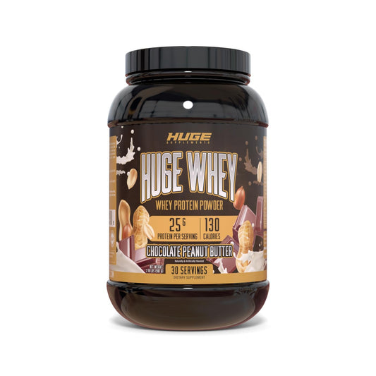 Huge Supplements Whey Protein Concentrate Powder - 25g Protein Per Serving - NutriGlobal