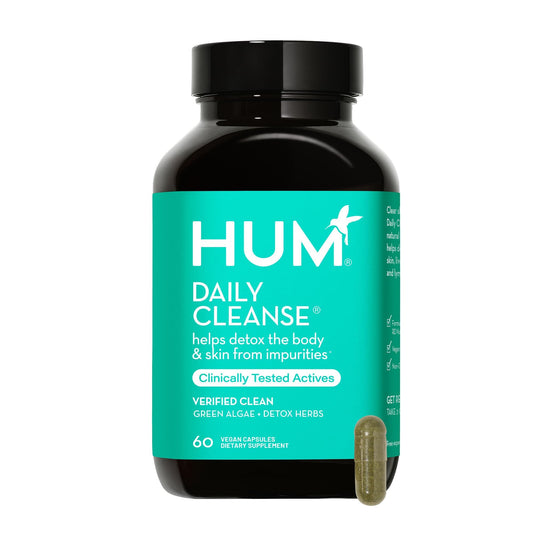 HUM Daily Cleanse Acne Supplements - Support for Clear Skin & Improved Digestion - NutriGlobal