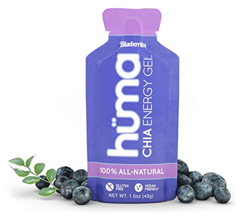 Huma Chia Energy Gel, Blueberries, 12 Gels - Premier Sports Nutrition - NutriGlobal