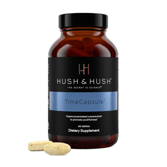 Hush & Hush TimeCapsule Multivitamin, Women's Multivitamin, Men's Multivitamin, Clean Nutraceuticals Supplements That Contains Hyaluronic Acid - NutriGlobal