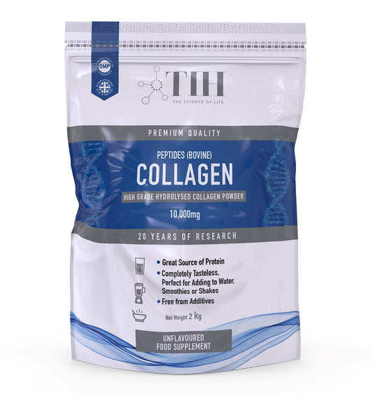Hydrolysed Collagen Powder (Bovine) - High Protein Grass Fed Unflavoured Peptides - NutriGlobal