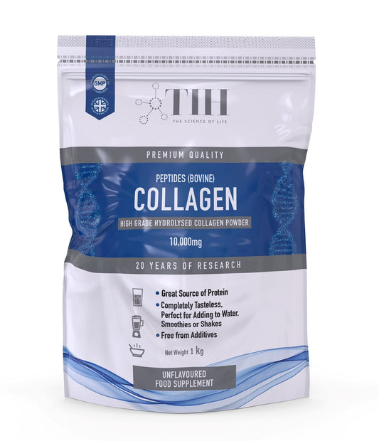 Hydrolysed Collagen Powder (Bovine) - High Protein Grass Fed Unflavoured Peptides - NutriGlobal
