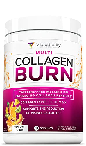 Hydrolyzed Collagen Peptides Powder for Women - Slimming Multi Collagen Burn Ultimate - NutriGlobal