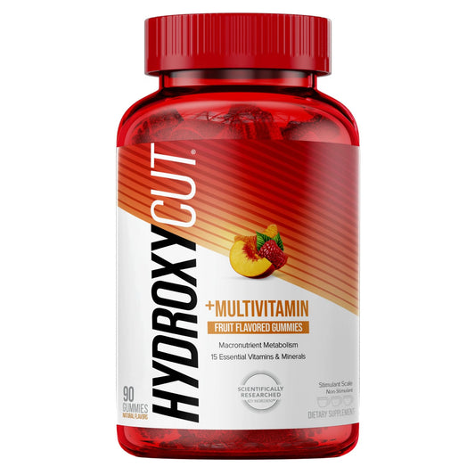 Hydroxycut Caffeine-Free Gummy for Women & Men 15 Essential Vitamins - NutriGlobal