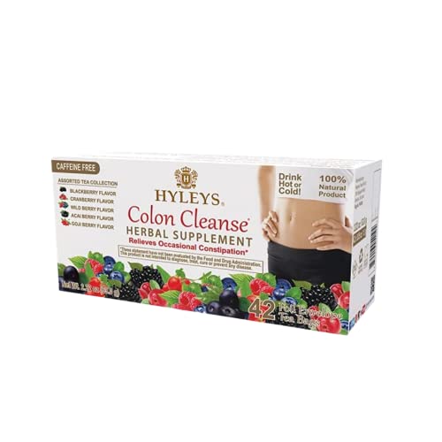 Hyleys Colon Cleanse Tea Assorted Flavors - 42 Tea Bags (12 Pack - 504 Tea Bags Total) - NutriGlobal