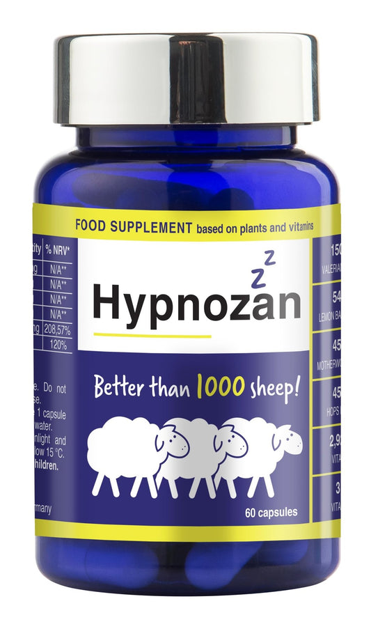 Hypnozan. 60 Easy Nights in Every Pack - 60 Capsules, Just One Before Bed. Natural - NutriGlobal