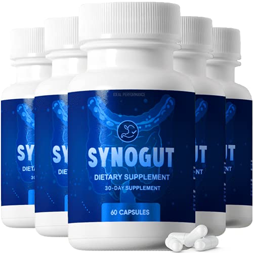 Ideal Performance Synogut Pills Dietary Supplement for Gut Health (5 Bottles) - NutriGlobal