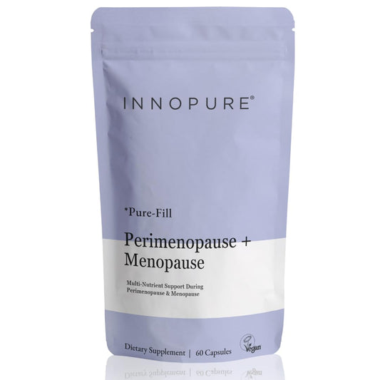 INNOPURE Perimenopause & Menopause Complex for Women (2 Month Supply) Red Clover, Wild Yam, Maca, Sage and Vitamins Including B6 for Hormone Regulation, Clean Label (Pure-Fill) 60 Capsules - NutriGlobal
