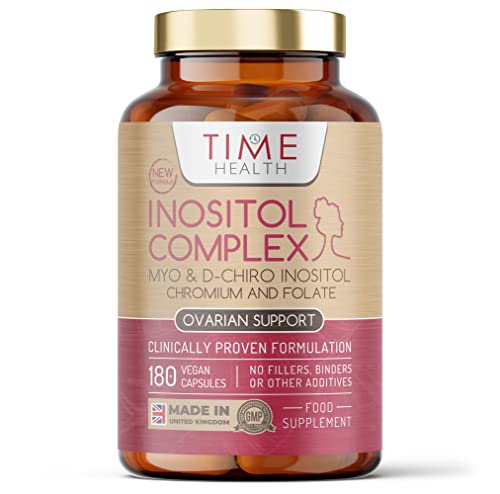 Inositol Complex | PCOS Support | 180 Capsules | Myo & D Chiro-Inositol, Folate & Chromi - NutriGlobal