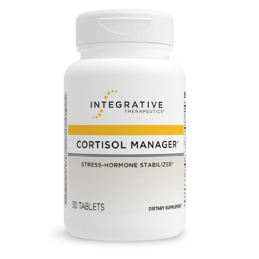 Integrative Therapeutics Cortisol Manager - Balance Cortisol & Support Relaxation for Restful Sleep* - Includes Ashwagandha & L-Theanine for Confidence with Less Stress - NutriGlobal