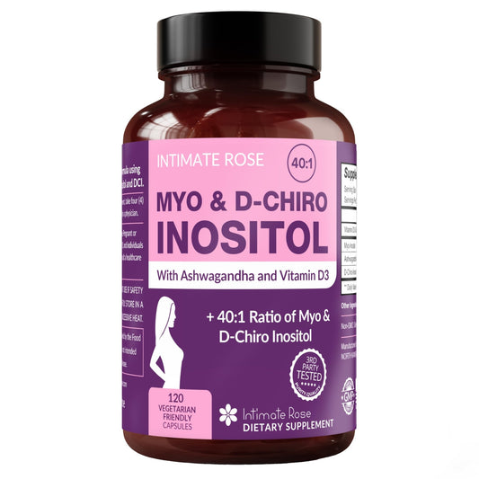 Intimate Rose Myo-Inositol & D-Chiro Inositol Supplement for Women - Hormone Balance & Ovarian Support for Women - NutriGlobal