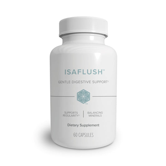 Isagenix IsaFlush - Gentle Digestive Support with Balanced Minerals Encouraging Regularity - No Harsh Laxatives - 60 Capsules - NutriGlobal