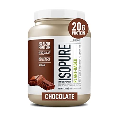Isopure Chocolate Vegan Protein Powder, with Monk Fruit Sweetener & Amino Acids - NutriGlobal