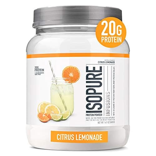 Isopure Protein Powder, Clear Whey Isolate Protein, Post Workout Recovery Drink Mix - NutriGlobal
