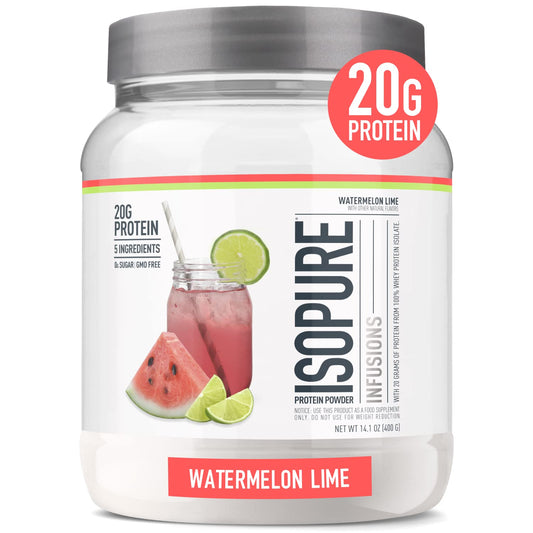 Isopure Protein Powder, Clear Whey Isolate Protein, Post Workout Recovery Drink Mix - NutriGlobal