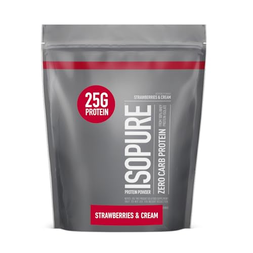 Isopure Protein Powder, Zero Carb Whey Isolate, Gluten Free, Lactose Free, 25g Protein - NutriGlobal