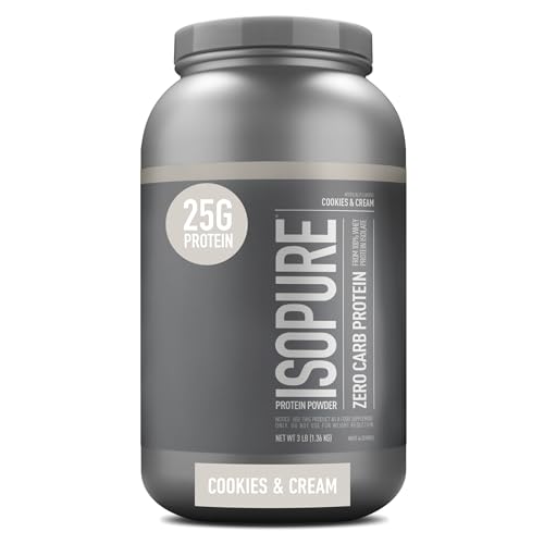 Isopure Protein Powder, Zero Carb Whey Isolate with Vitamin C & Zinc for Immune Support - NutriGlobal