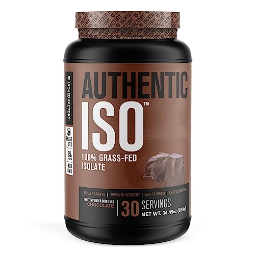 Jacked Factory Authentic ISO Grass Fed Whey Protein Isolate Powder - Low Carb - NutriGlobal