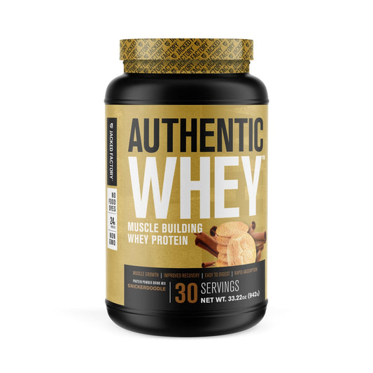 Jacked Factory Authentic Whey Muscle Building Whey Protein Powder - Low Carb - NutriGlobal