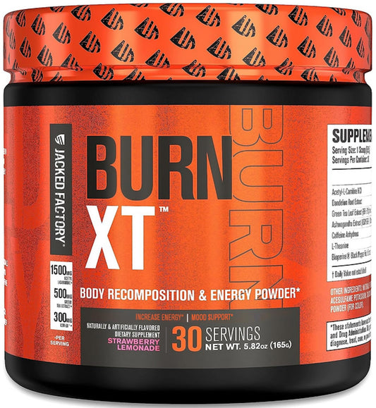 Jacked Factory Burn-XT Powder for Men & Women - Improve Focus & Increase Energy - NutriGlobal