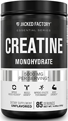 Jacked Factory Creatine Monohydrate Powder 425g - Creatine Supplement for Muscle - NutriGlobal