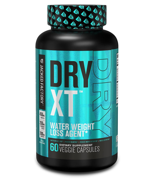Jacked Factory Dry-XT Water Weight Loss Diuretic Pills - Natural Supplement - NutriGlobal