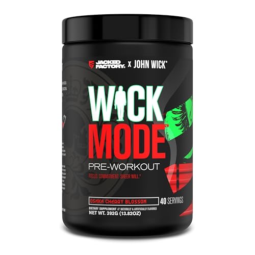 Jacked Factory X John Wick - Wick Mode Pre Workout Powder - Intense Energy, Battle-Rea - NutriGlobal