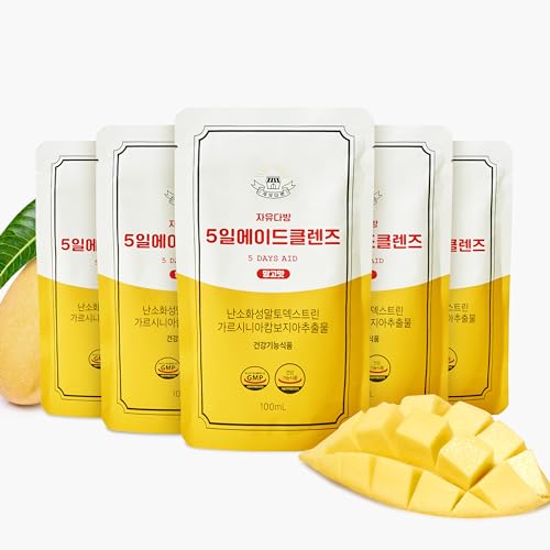 JAYU FreedomCafe 5 Day Detox Cleanse Ade Mango Flavor - 5 Pack (16.90oz) - Supports - NutriGlobal
